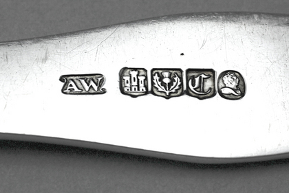 Georgian Scottish Silver Basting and Tablespoon - Kings Pattern